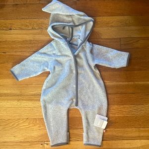 fleece one piece baby outfit